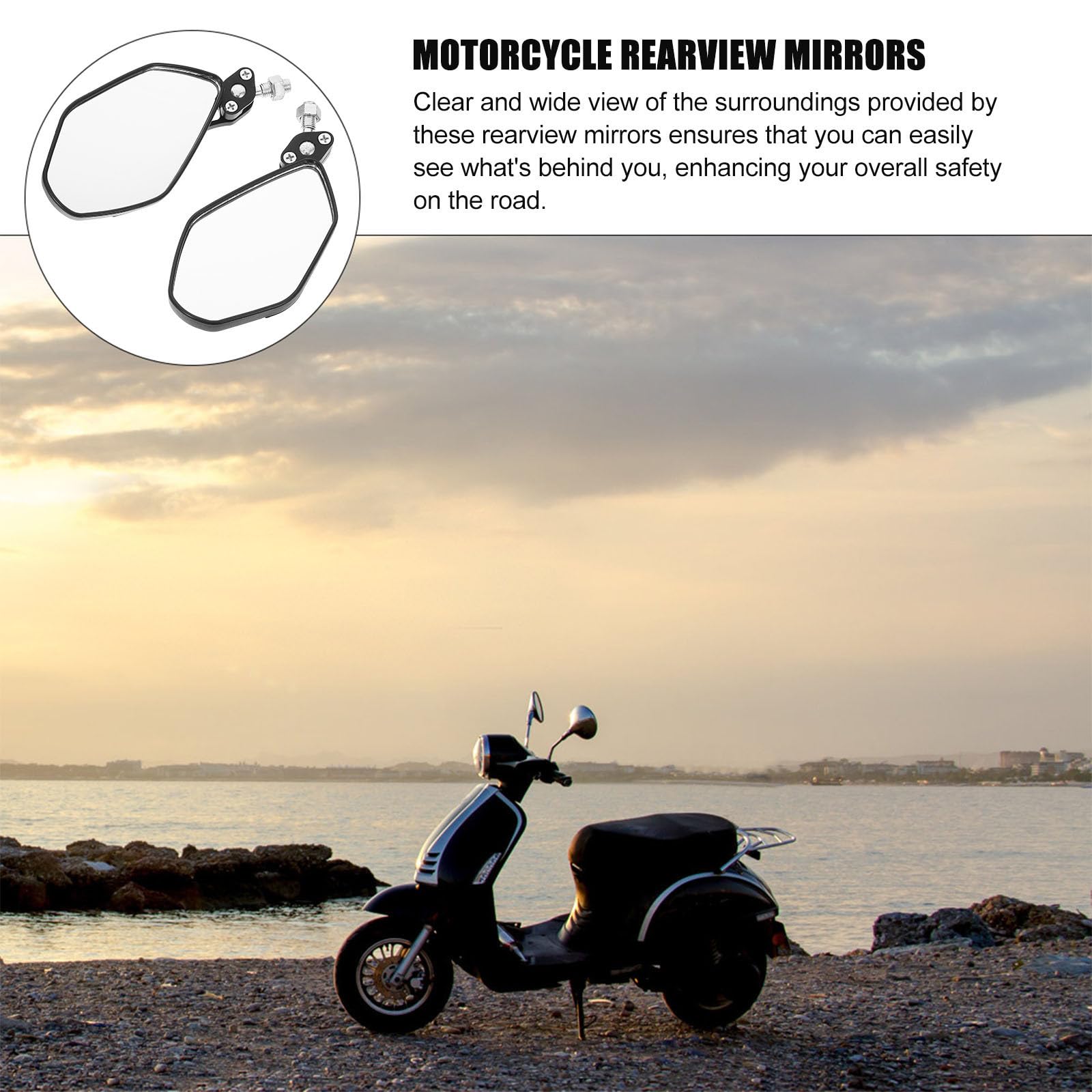 Gatuida 3paia Specchietti Retrovisori Per e Scooter Design Moderno e Stile Unico Sicurezza e Visibilità Migliorate Facile Installazione Materiali Resistenti e Duraturi
