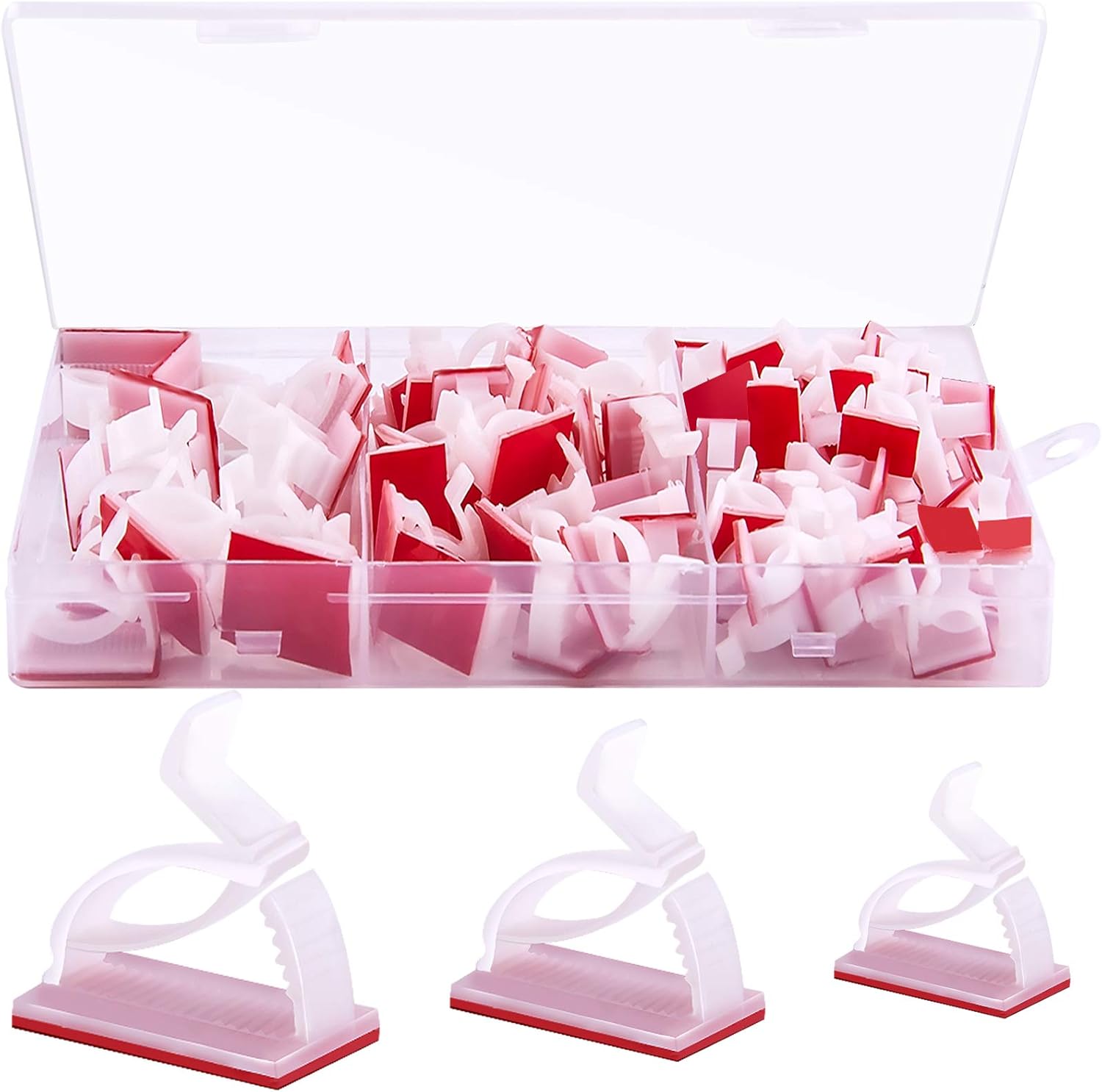 BQTQ 90 Pieces Cable Clips Adjustable Cable Management