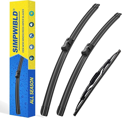 Vista 17 de SIMPWIBLD 3 limpiaparabrisas de repuesto para Hyundai Santa Fe/2013-2016 Mazda CX-5/2001-2007 Toyota Corolla 2007-2012, repuesto de equipo original