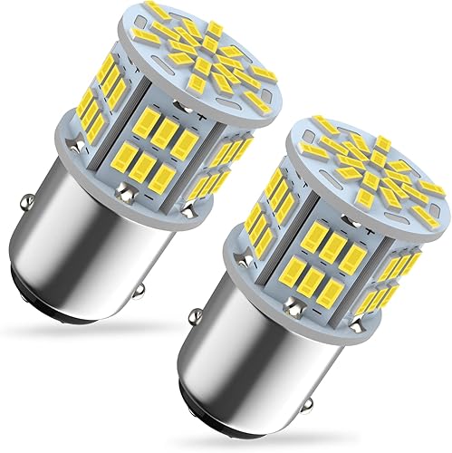 Bombilla LED de freno 1157, 12V-24V 1157 7528 2357 2057 BAY15D Bombilla LED de repuesto para luz trasera de freno para coche, RV, remolque, barco,