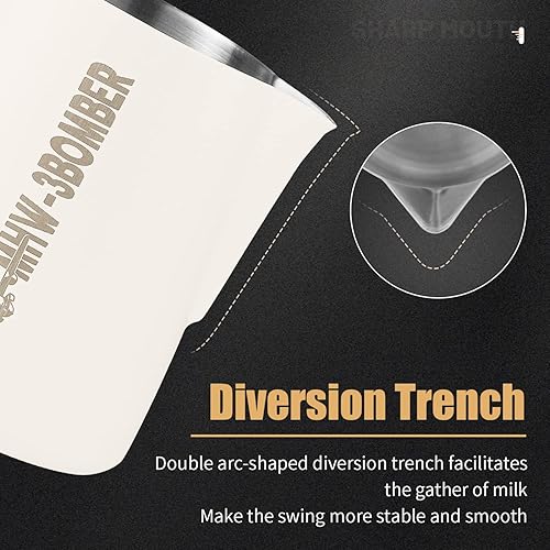 Miniatura 4 de Jarra de espuma de leche de 20 oz Latte Art Pen Latte Art Tools