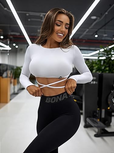 Miniatura 9 de Bona Fide Top corto de entrenamiento para mujer - Mini Rash X Blanco