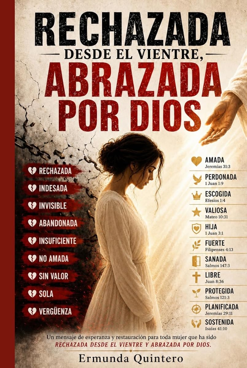 RECHAZADA DESDE EL VIENTRE, ABRAZADA POR DIOS: Un mensaje de esperanza y restauración para toda mujer que ha sido rechazada desde el vientre y abrazada por Dios (Spanish Edition)