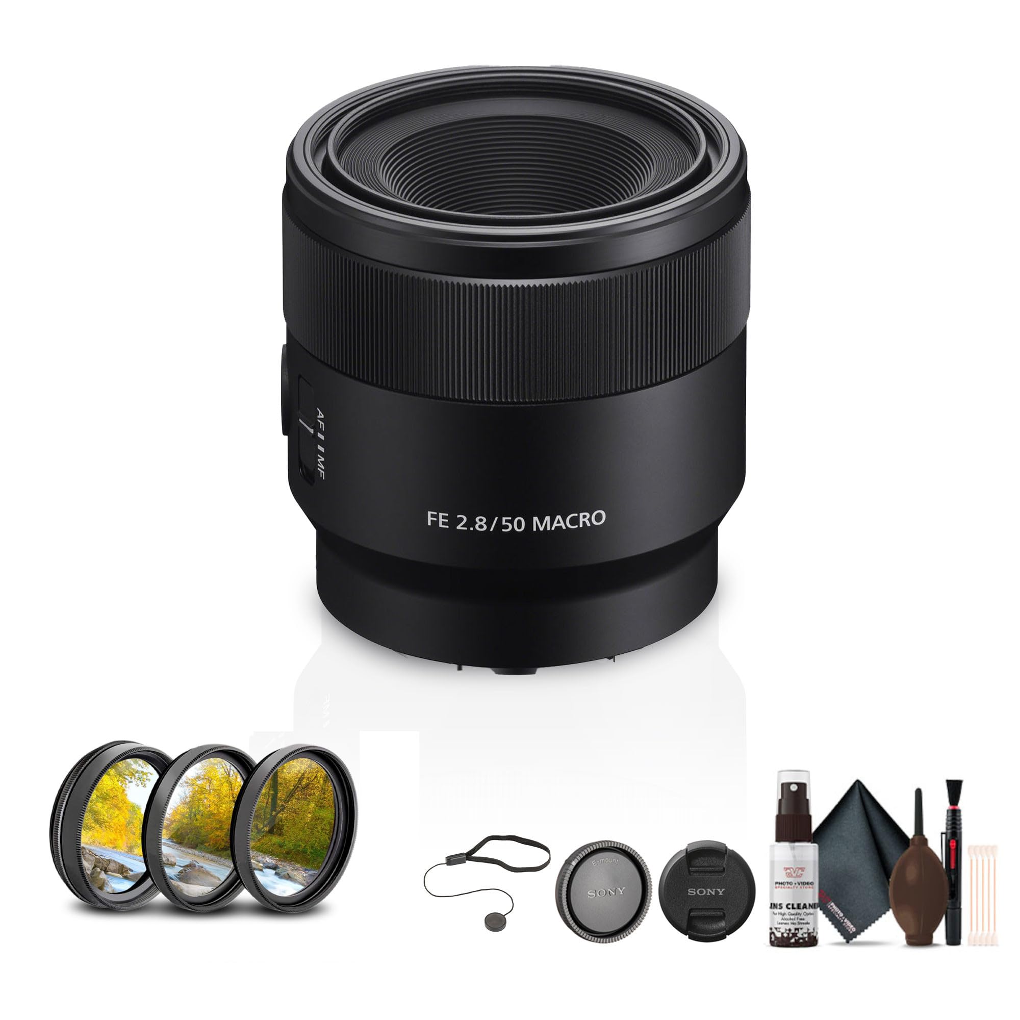 Amazon.com : Sony FE 50mm f/2.8 Macro Lens for Sony E, Bundle with
