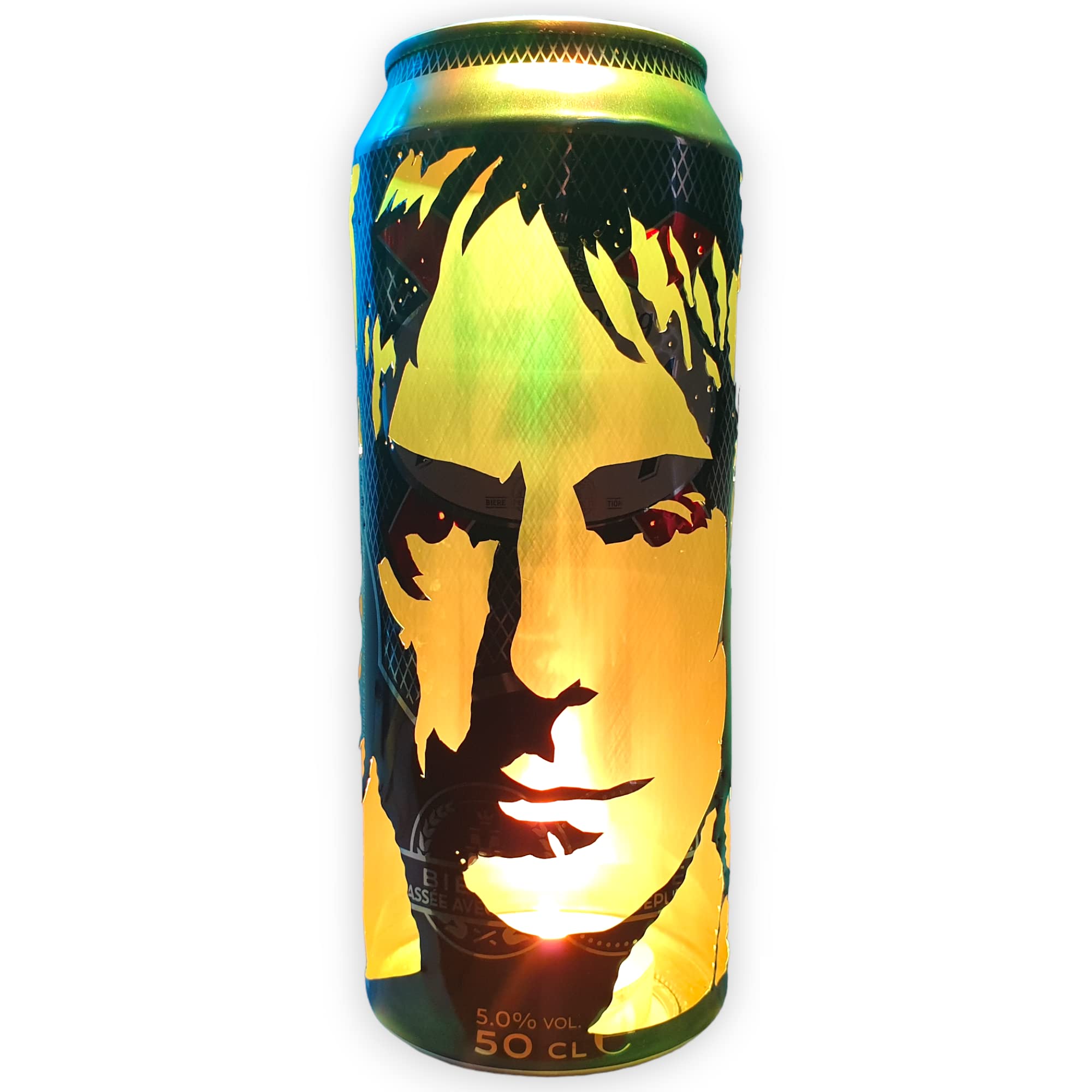 Paul 'The Mod-Father' Weller Beer Can Lantern! The Jam, Style Council Pop Art Lamp - Unique Gift!