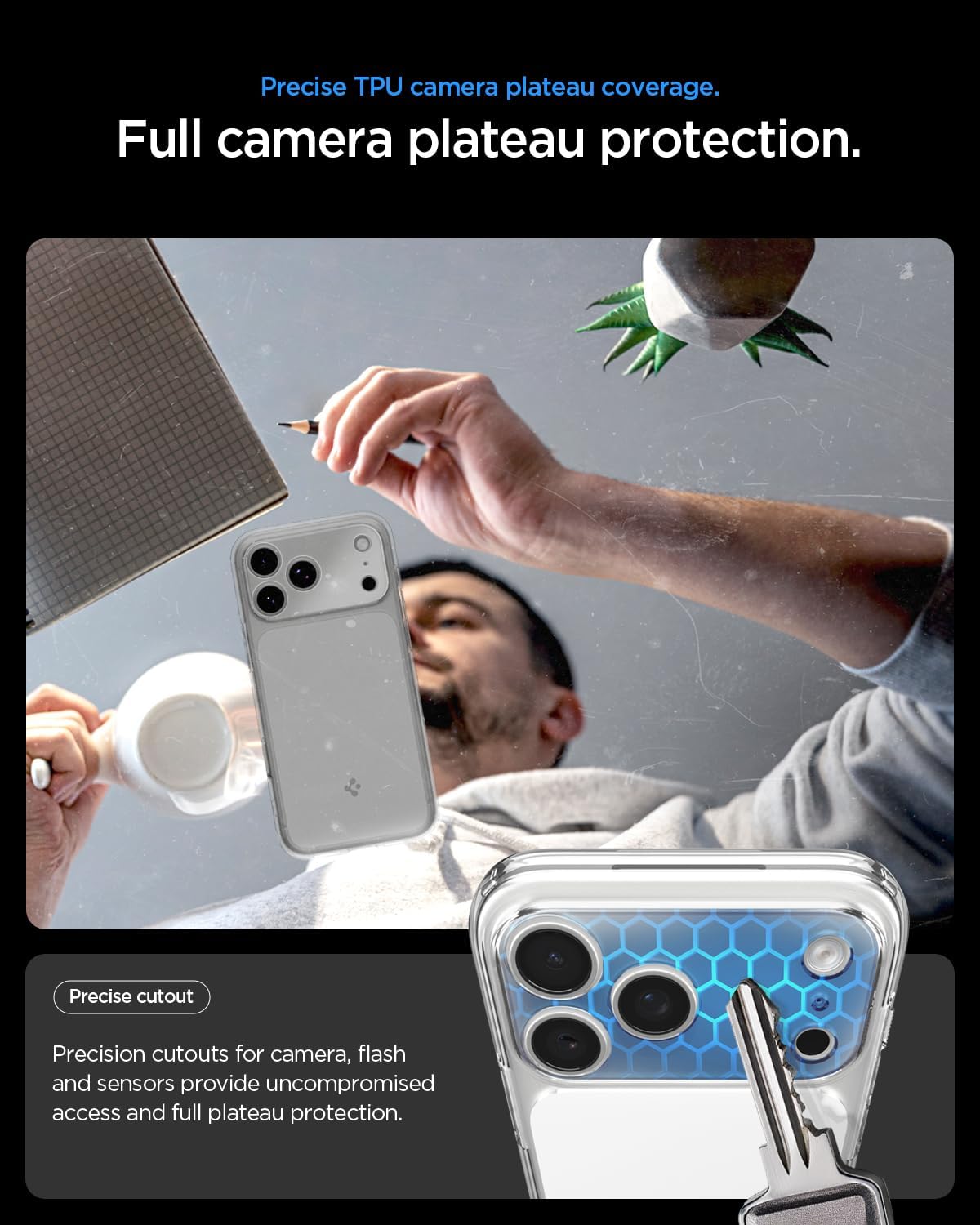 Spigen for iPhone 17 Pro Max Case, Ultra Hybrid T MagFit [Camera Control Button] [Compatible with Magsafe] - Glossy White - Image 4