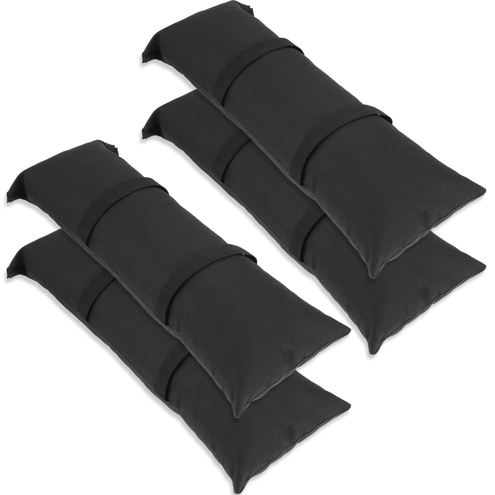Ghshanog 4Pcs Umbrella Base Weights Sand Bags,61x22 CM Parasol Base Weight Bag,600D Oxford Cloth Outdoor Fillable Sand Bags, Weatherproof Refillable Sandbags with Handle for Outdoor Furniture Weights