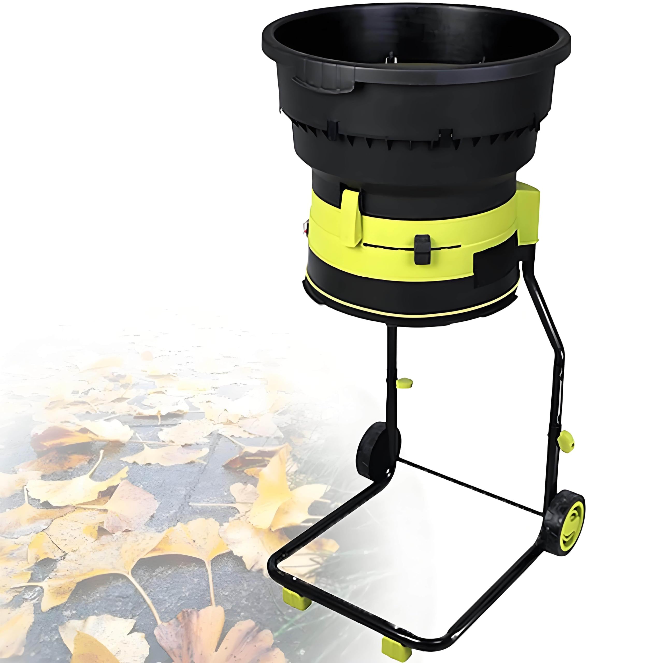 Gayayas Multicolor Electric Leaf Mulcher Garden Shredder, 8000Rpm Chipper, Composting Machine, Includes Storage Bag, For Garden Debris, Leaves And Branches 40Mpowercord