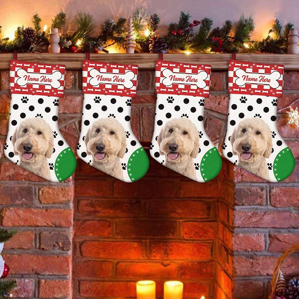 Holiday | Buffalo Plaid Christmas Stocking Initial T