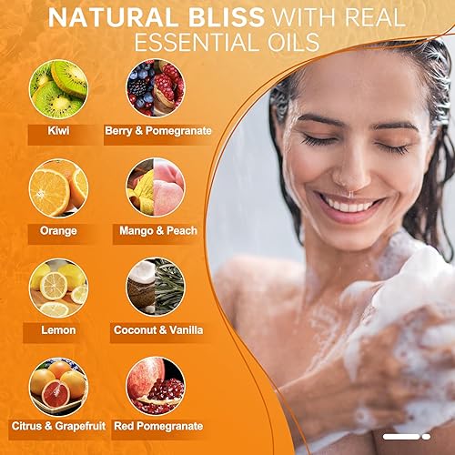 Miniatura 3 de Swcandy - Vaporizadores de ducha de aromaterapia, regalos para mamá fruta, 8 bombas de baño, regalos de cumpleaños para mujeres, bombas de ducha con