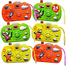 ArtCreativity Kids Camera Toy Set with Images in Viewfinder (24PCs) Party Favors for Kids 3-5, Goody Bags Birthday Gifts, Party Favors for Kids, Toddler, Goodie Bags Stuffers for Kids, 3 Colors