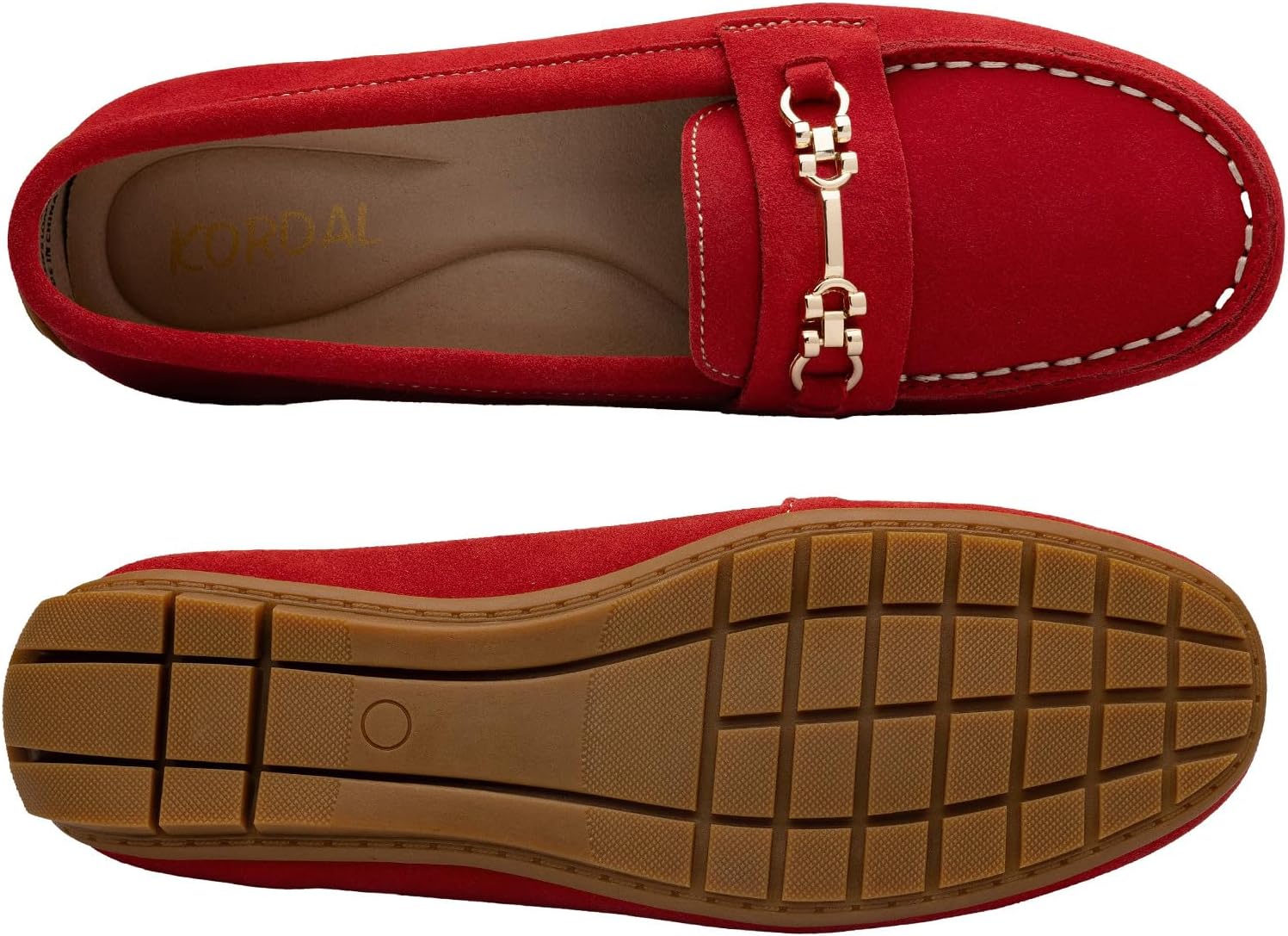 KORDAL Women's Comfortable & Lightweight Suede Leather Loafers Slip-Ons Driving Mocs Walking Shoes Cute Business Casual Dress Shoes Work Flats for Women - Image 7