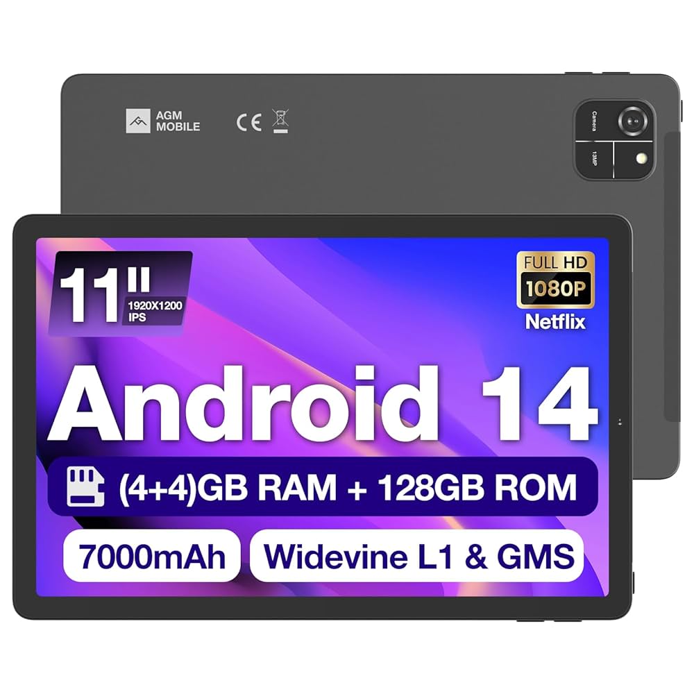 Amazon.co.jp: タブレット 11 インチ Android14 Widevine L1対応