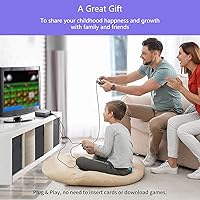 Vista 7 de Zeion Mini consolas de videojuegos retro clásica con 620 juegos para mango NES con 2 controladores salida AV