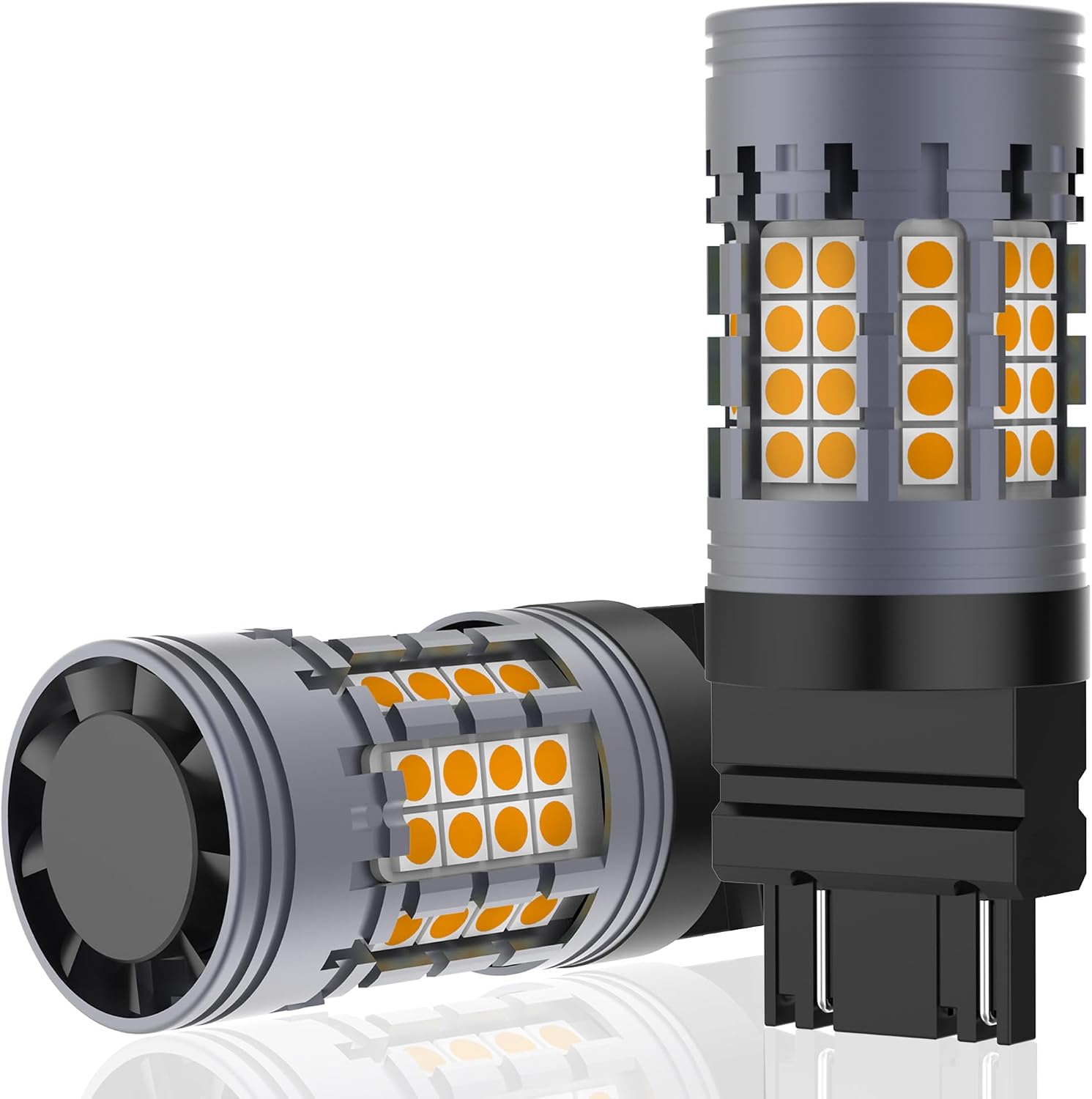 WTY21W 4257NA LED Bulbs for Ford F250 F350 Super Duty 2020 2021 2022 Rear Turn Signal Lights, 2700K Amber 12V 28W Super Bright CANBUS Anti Hyper Flash, Pack of 2