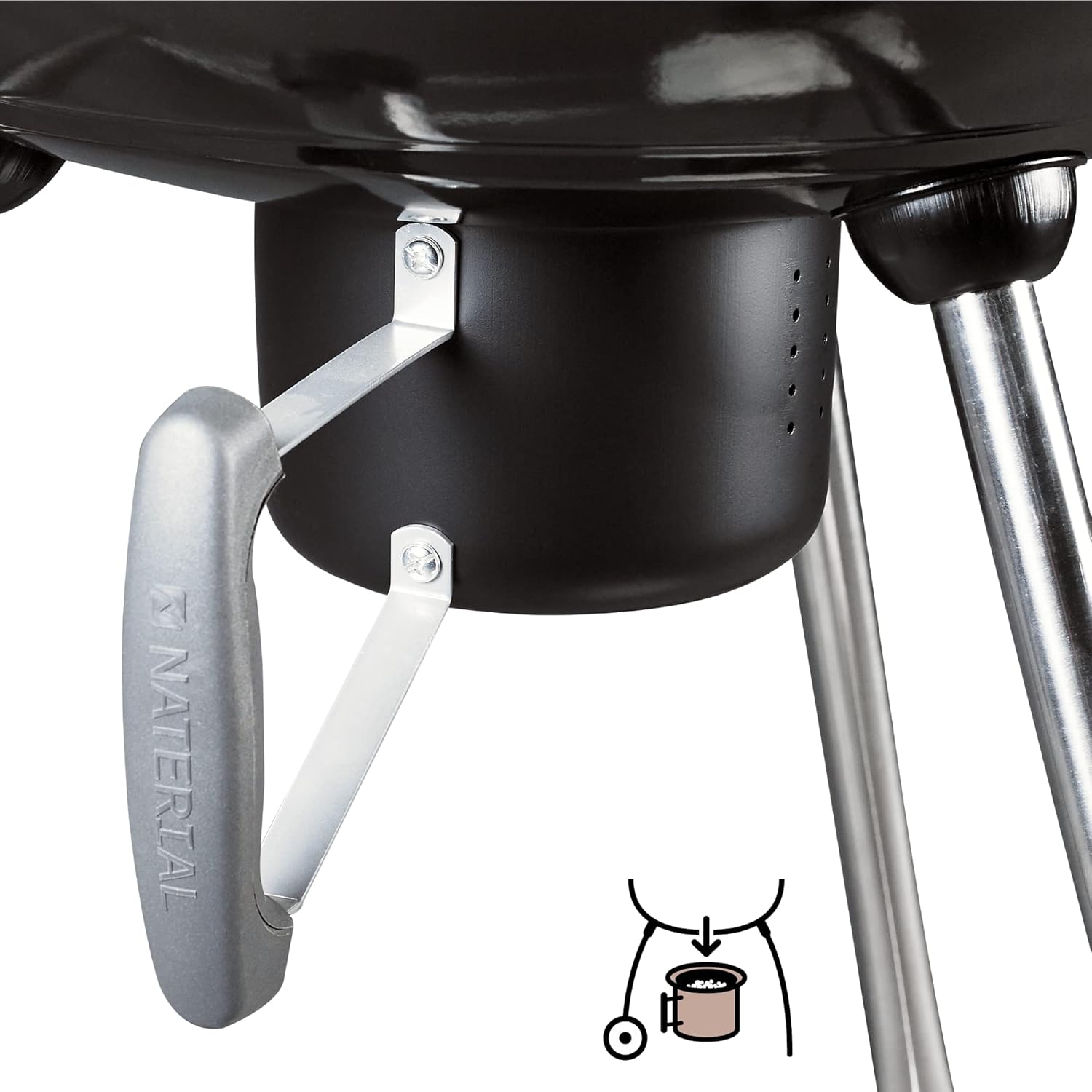 Detail of NATERIAL Phoenix Alpha Barbecue ash catcher