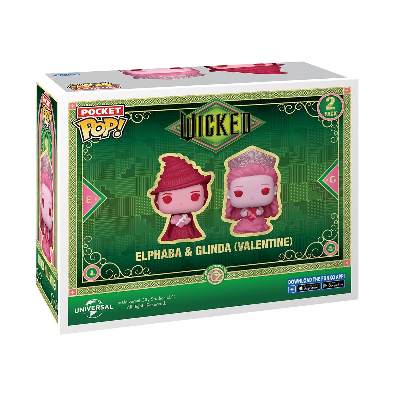 Funko Pocket POP! Valentines 2 Pack, Wicked, Keychain Novelty Keyring, Collectable Mini Figure, Stocking Filler, Gift Idea - Image 3