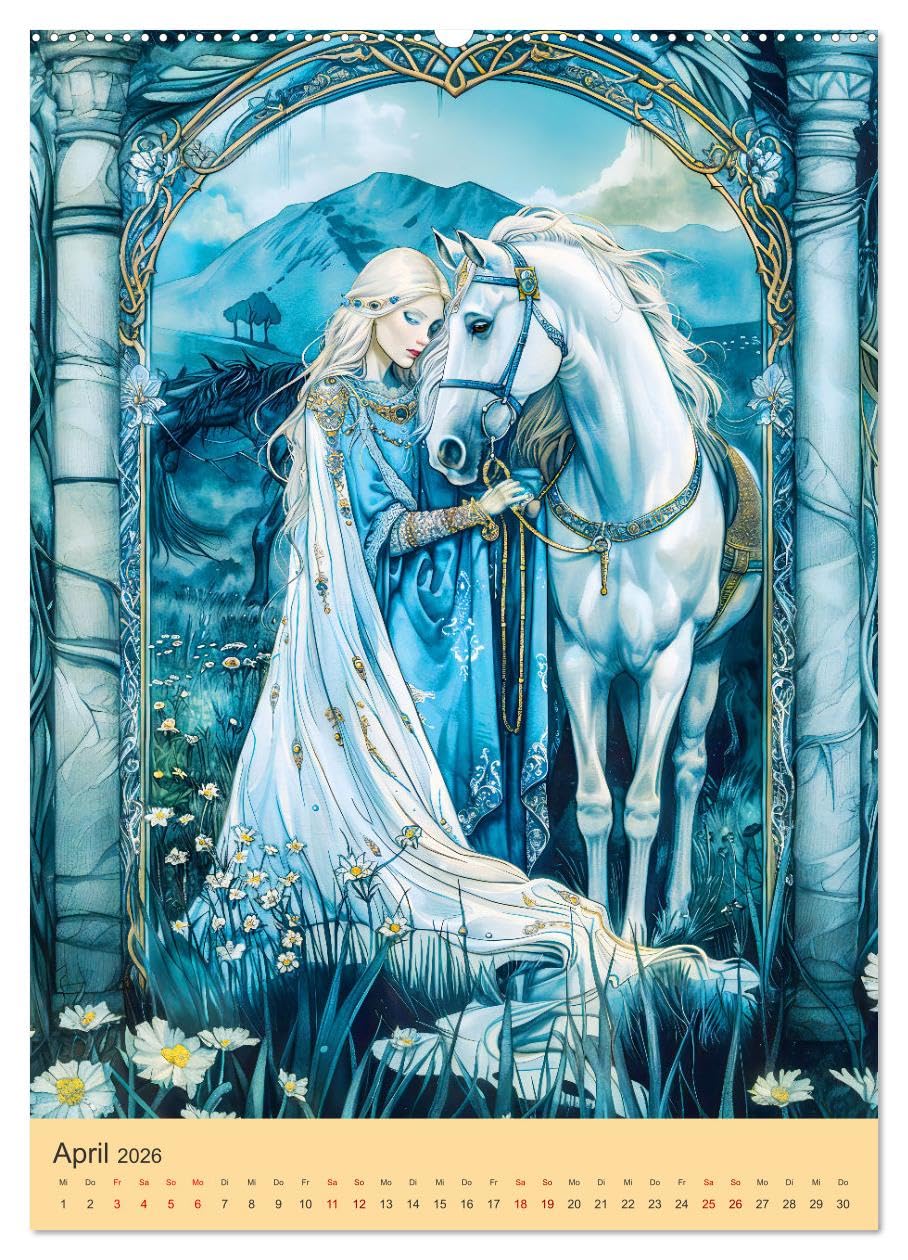 Mystik der Kelten - Faszinierende Welt keltischer Mythen und Götter (hochwertiger Premium Wandkalender 2026 DIN A2 hoch), Kunstdruck in Hochglanz: ... der keltischen Mythologie (CALVENDO Kunst)