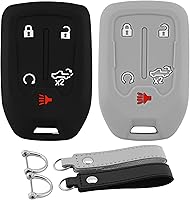 Vista 22 de Funda para Llavero de Silicona para Auto Compatible con Ford F150 Explorer Mustang Edge, para Lincoln MKZ MKX MKC con 5 Botones, Protector Completo