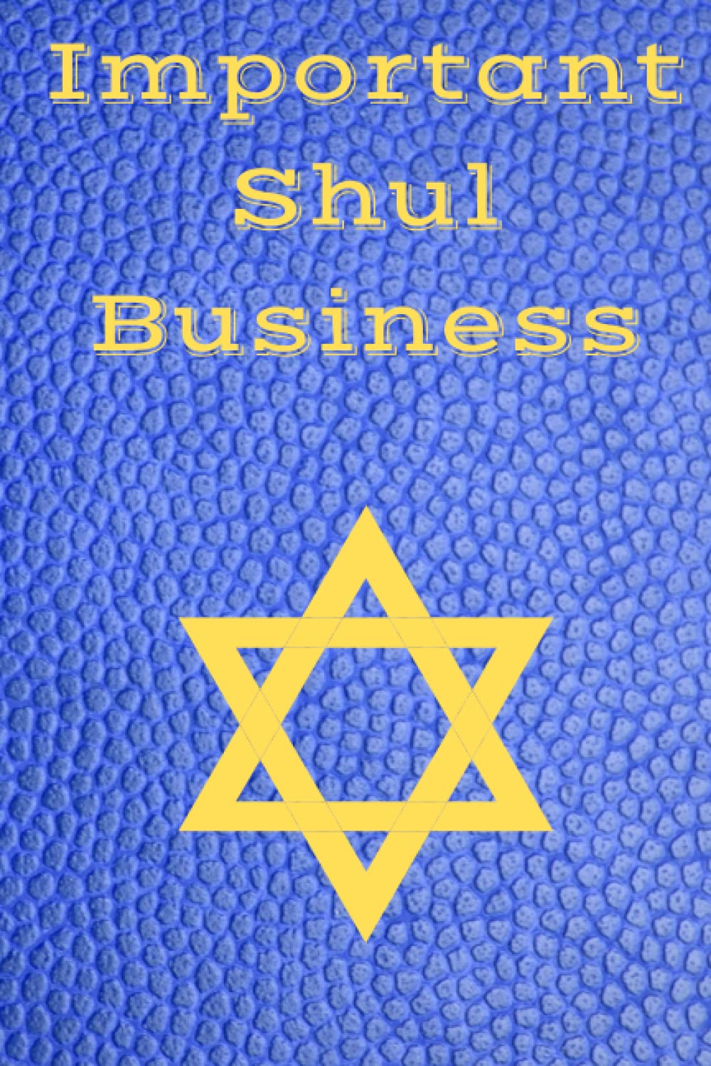 Important Shul Business