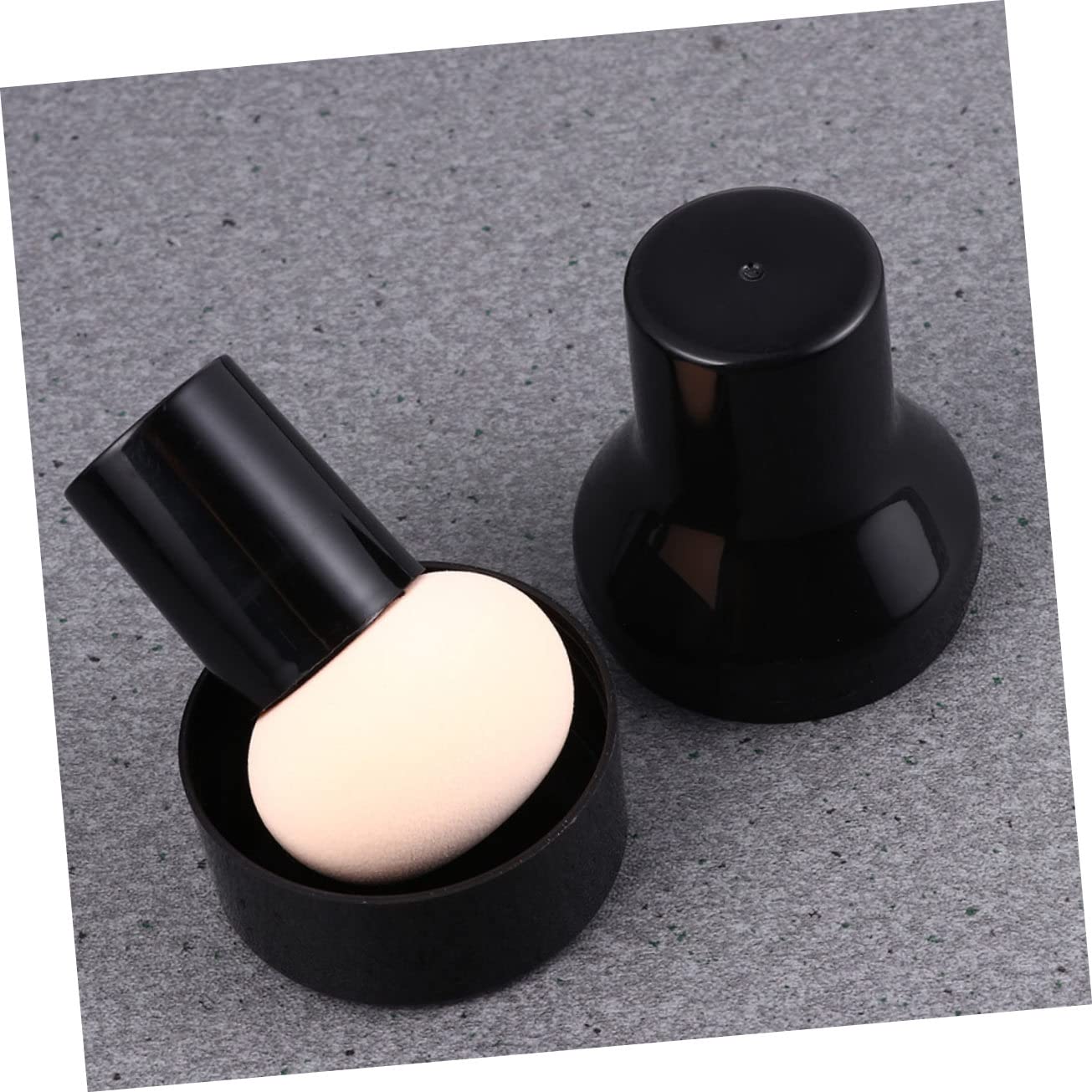 Beavorty 60stücke Make-up Schwämme Für Flüssigkeit Und Puder Trockene Und Anwendung Wiederverwendbare Latexfrei Mit Aufbewahrungsbox Und Griff Für Frauenkosmetik