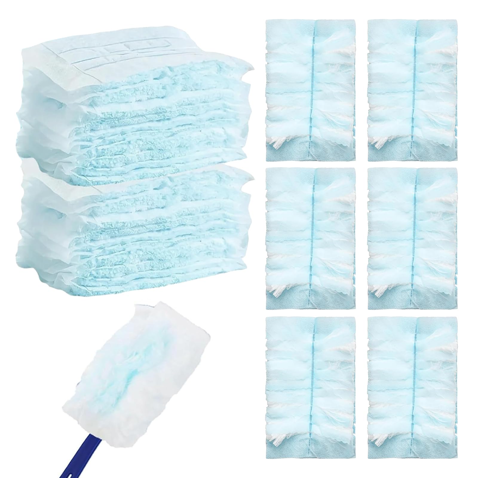 Fluffy Dusters Refills, 30 PCS Dust Magnet Refills Compatible with Flash Dust Magnet, Disposable Fluffy Duster refills for Cleaning Furniture Office Blinds Car Dashboard Keyboard Dirt Hair