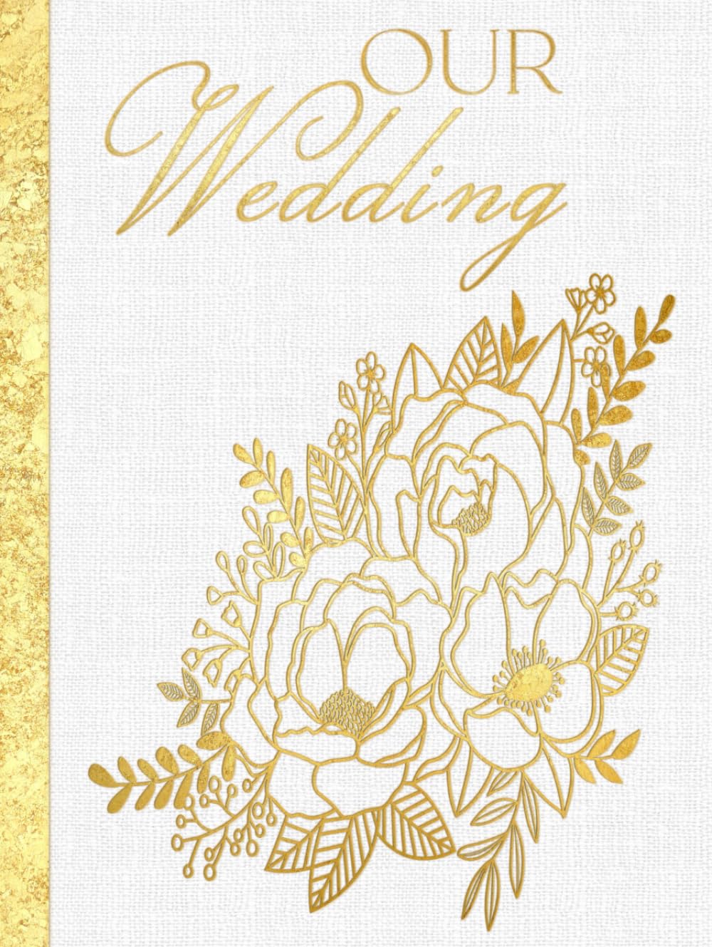 Livre d'or de mariage grand format pages blanches et reliure rigide