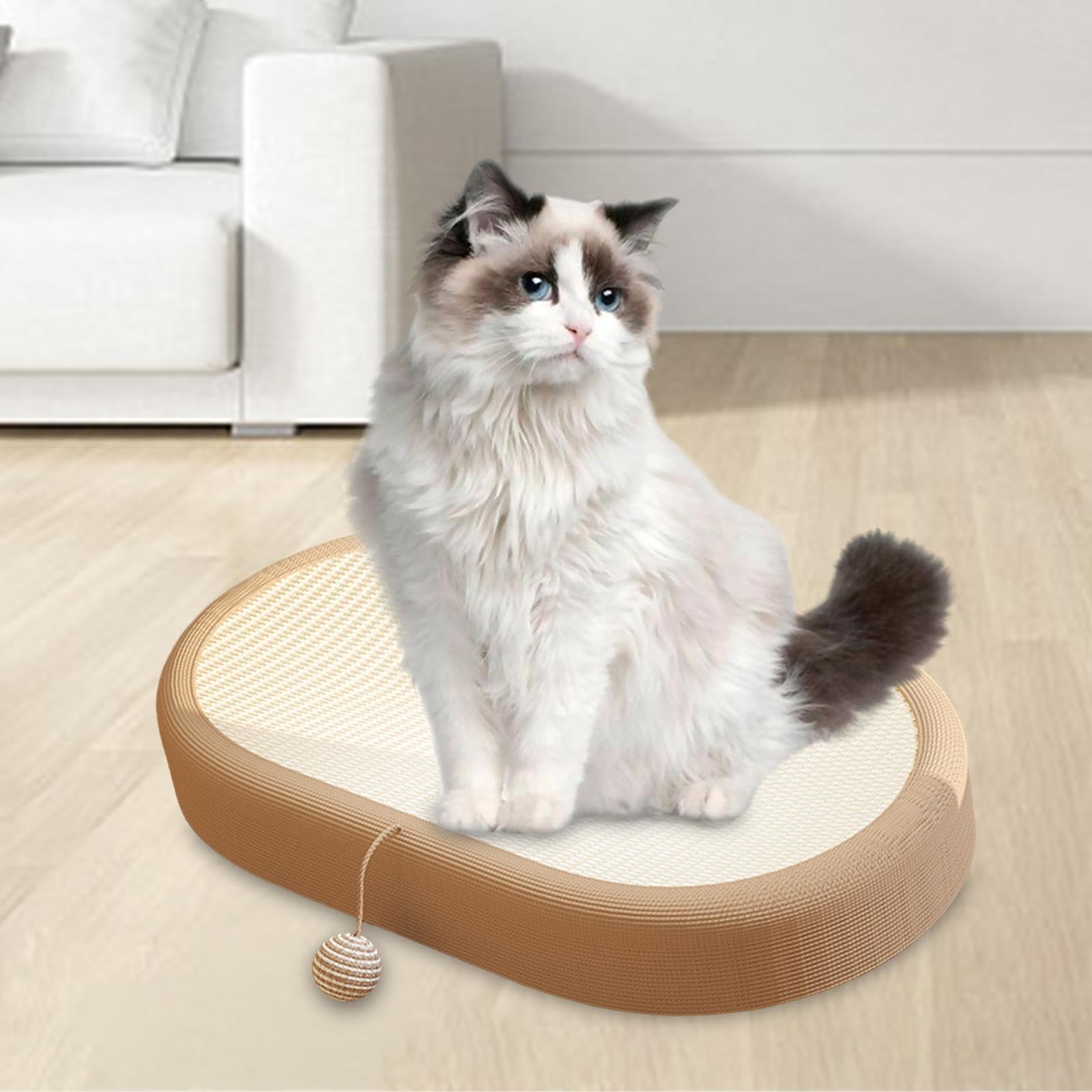 Tabla Rascadora para Gatos, Almohadilla Rascadora para Gatos, Comportamiento, Almohadilla Rascadora Ovalada de Sisal para Gatos, Rascador de Cartón Pa, Estilo d