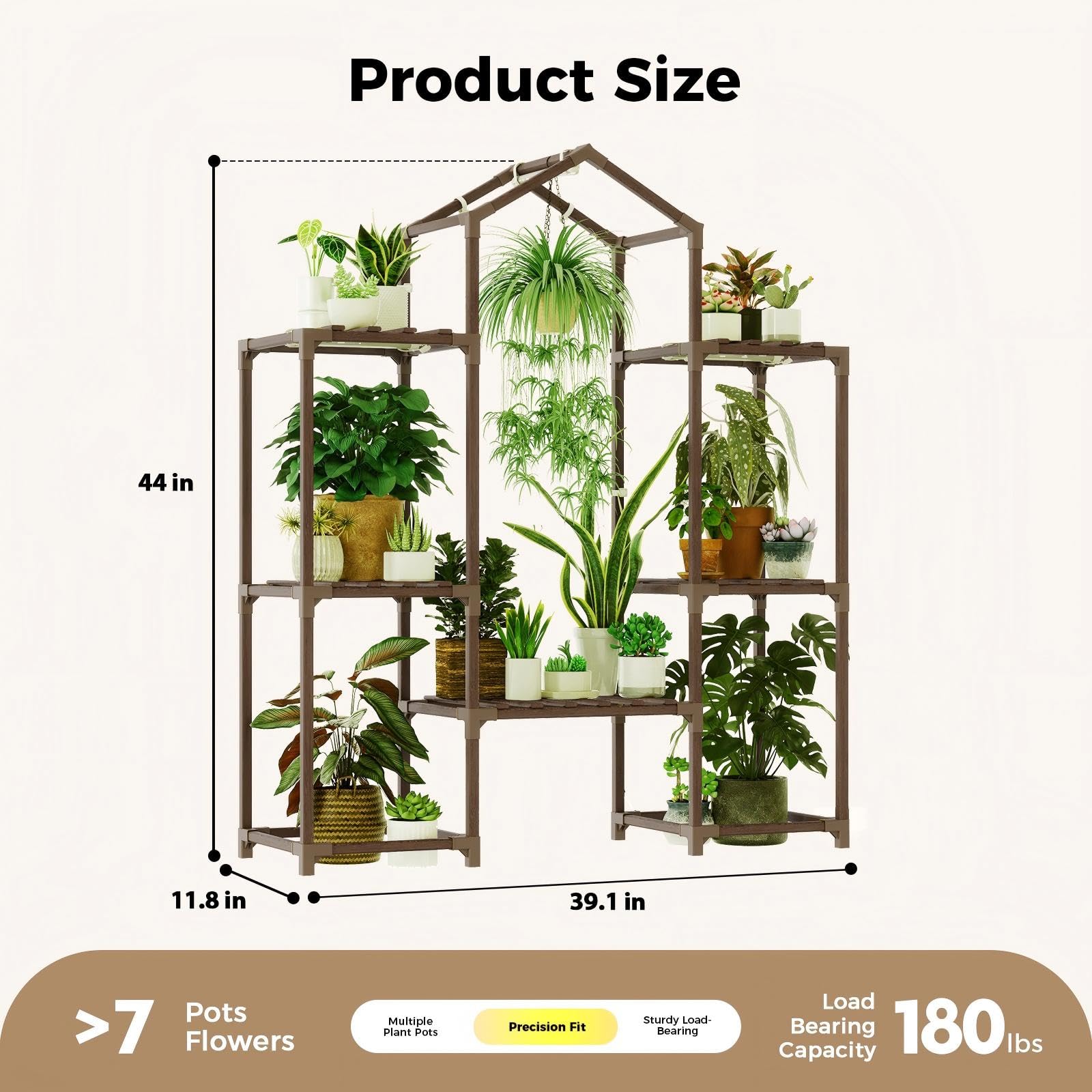 Amazon.com : Bamworld Plant Stand Indoor with Grow Lights Wood