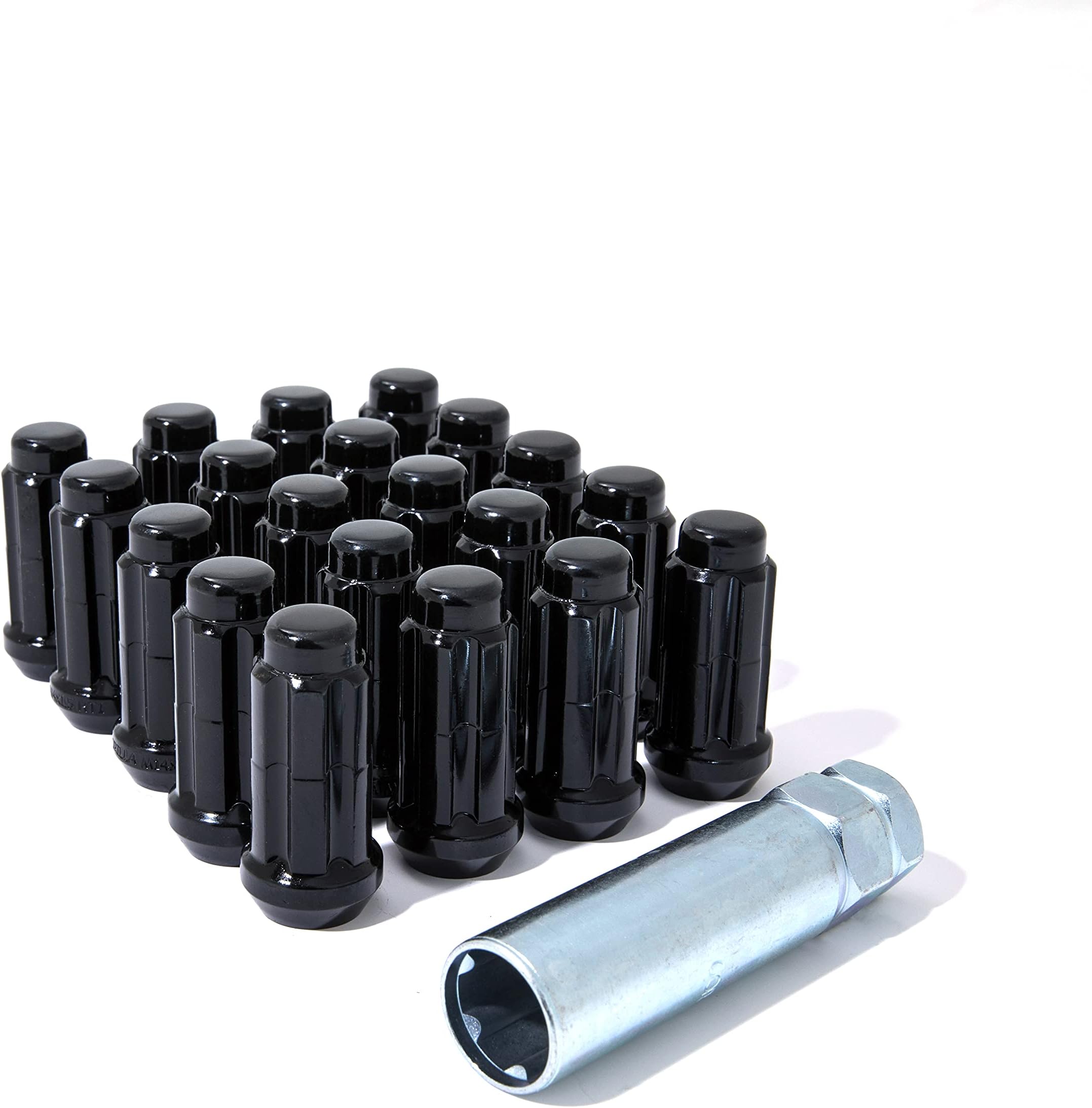 24) Gorilla Small Diameter Lug Nuts, Black, 12mm X 1.50, 12x1.5, K6CS-12150BGR E