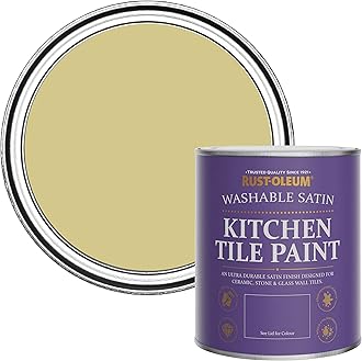 Rust-OleumGreen water resistant Kitchen Tile Paint in Satin Finish - Wasabi 750ml