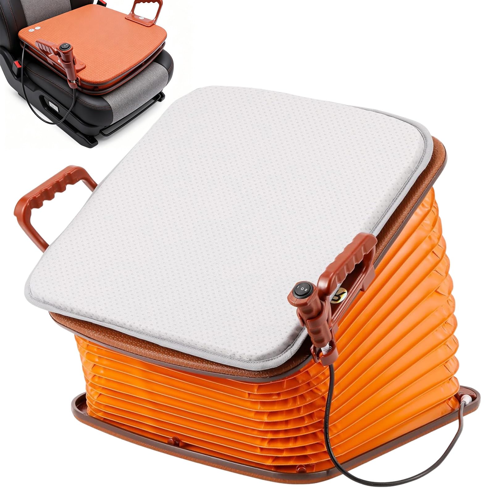 Sunseota Easy Lift Assist Cushion, Portable Electric Lift Cushion for Seat,Electric Lift Seat Assist Cushion with Support up to 150 kg, with Carrying Handles, for Seniors Mainspower