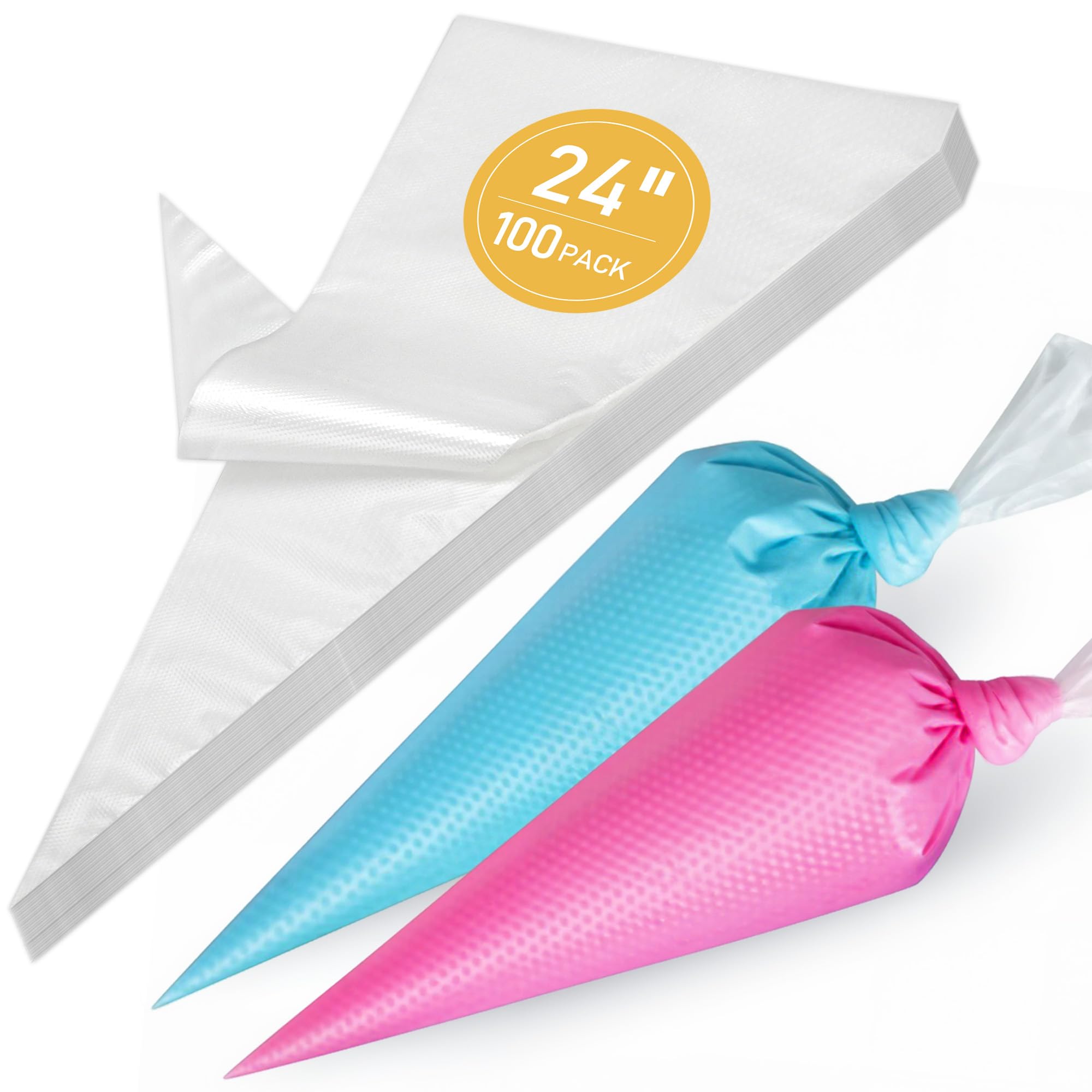 Poche à douille anti-éclatement LotFancy 100 sacs de pâtisserie épais et antidérapants