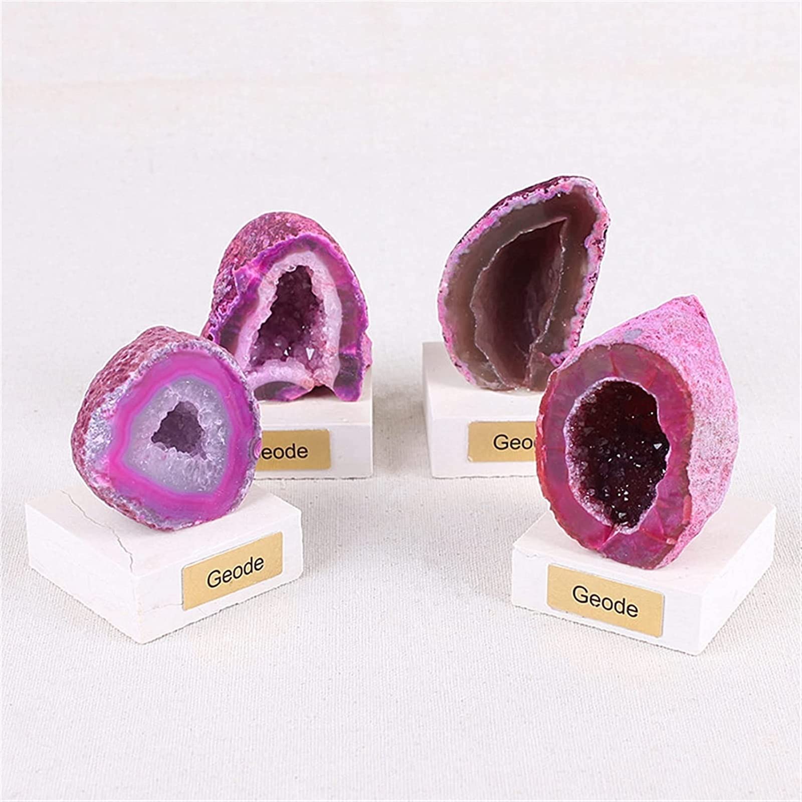 Agate rose naturelle pierres tombées JCAKES une idée cadeau originale pour passionnés