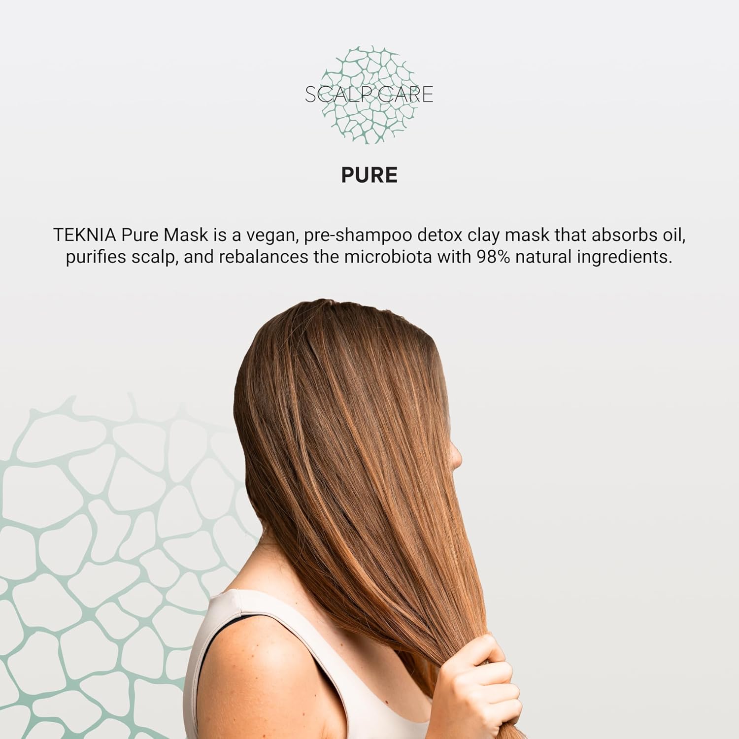 LAKMÉ Teknia Scalp Care Pure Purifying Clay Mask, Scalp Mask for Oil, 8.5 Fl Oz