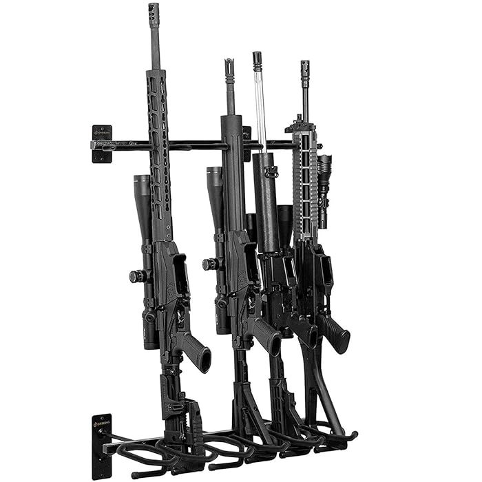 Buy GOHIKINGl Metal Gun Rack Wall Mount Rifle Shotgun Hooks and Bow Mount Hangers with Soft