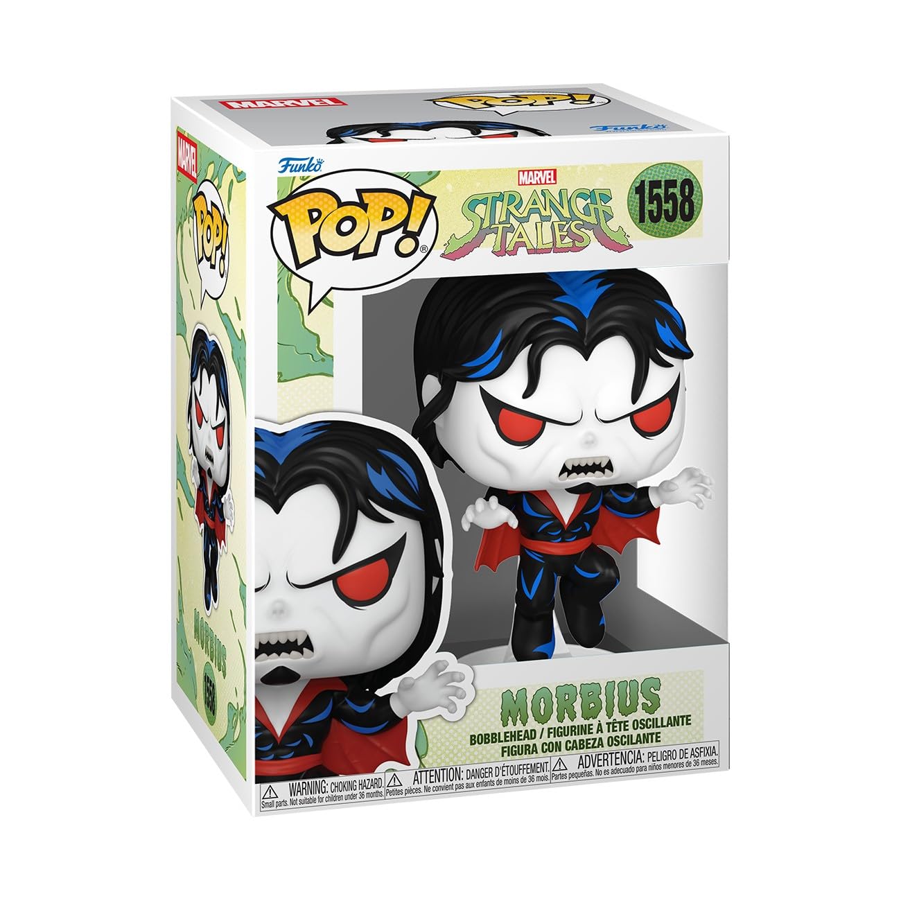 Funko Pop! Marvel: Strange Tales – Morbius - Marvel Comics - Cómics - Figura de Vinilo Coleccionable - Idea de Regalo - Mercancia Oficial - Juguetes para Niños y Adultos - Horror Fans