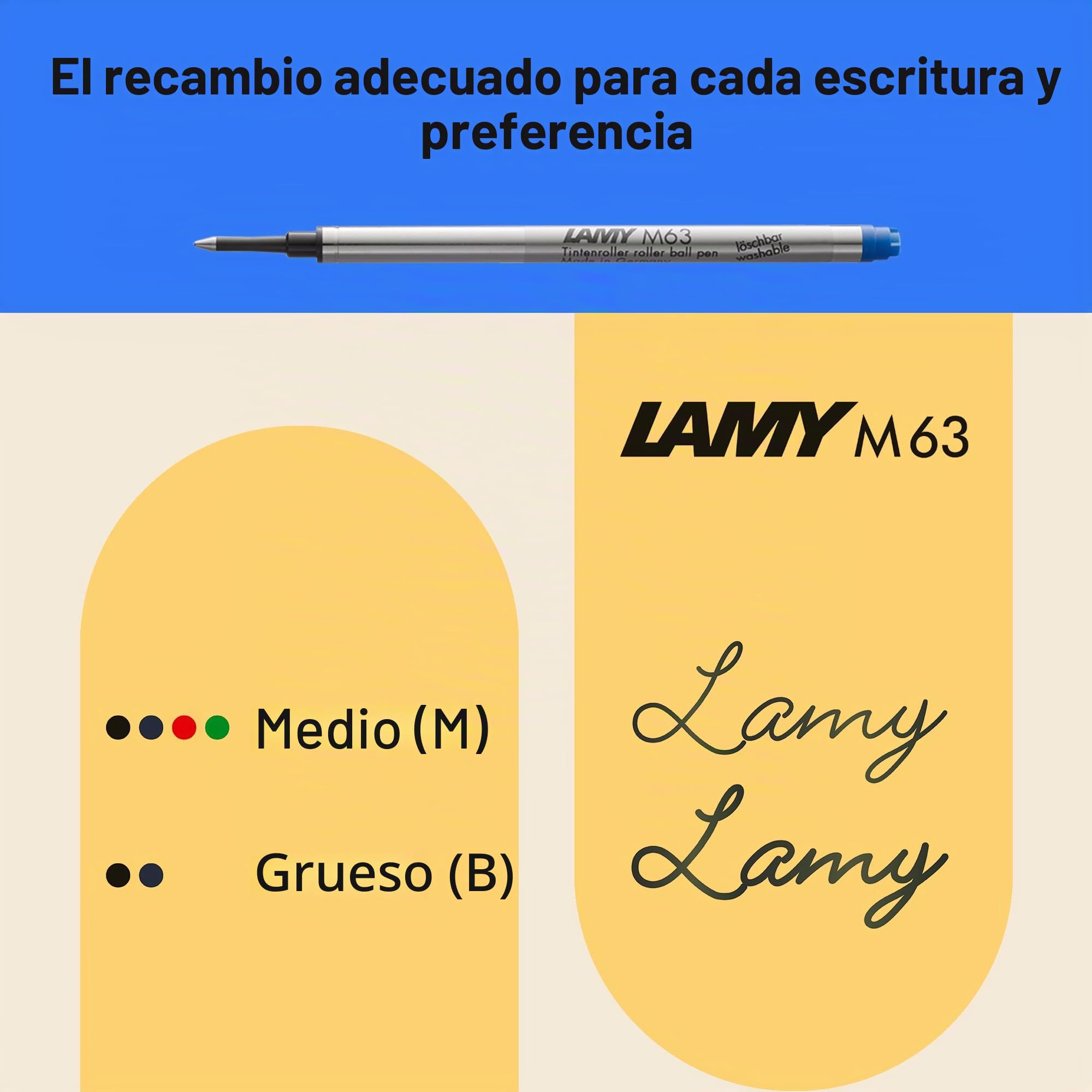 Lamy AL-star oceanblue - Bolígrafo Rollerball con grip transparente, ergonómico y ancho de trazo M - cuerpo de aluminio ligero - incluye recambio roller M 63 en negro