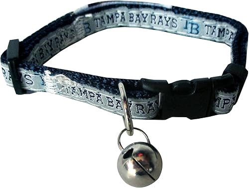 Miniatura 65 de MLB CAT Collar de satén de Los Angeles Angels, collar de equipo de béisbol para perros y gatos. Un collar de gato brillante y colorido con colgante