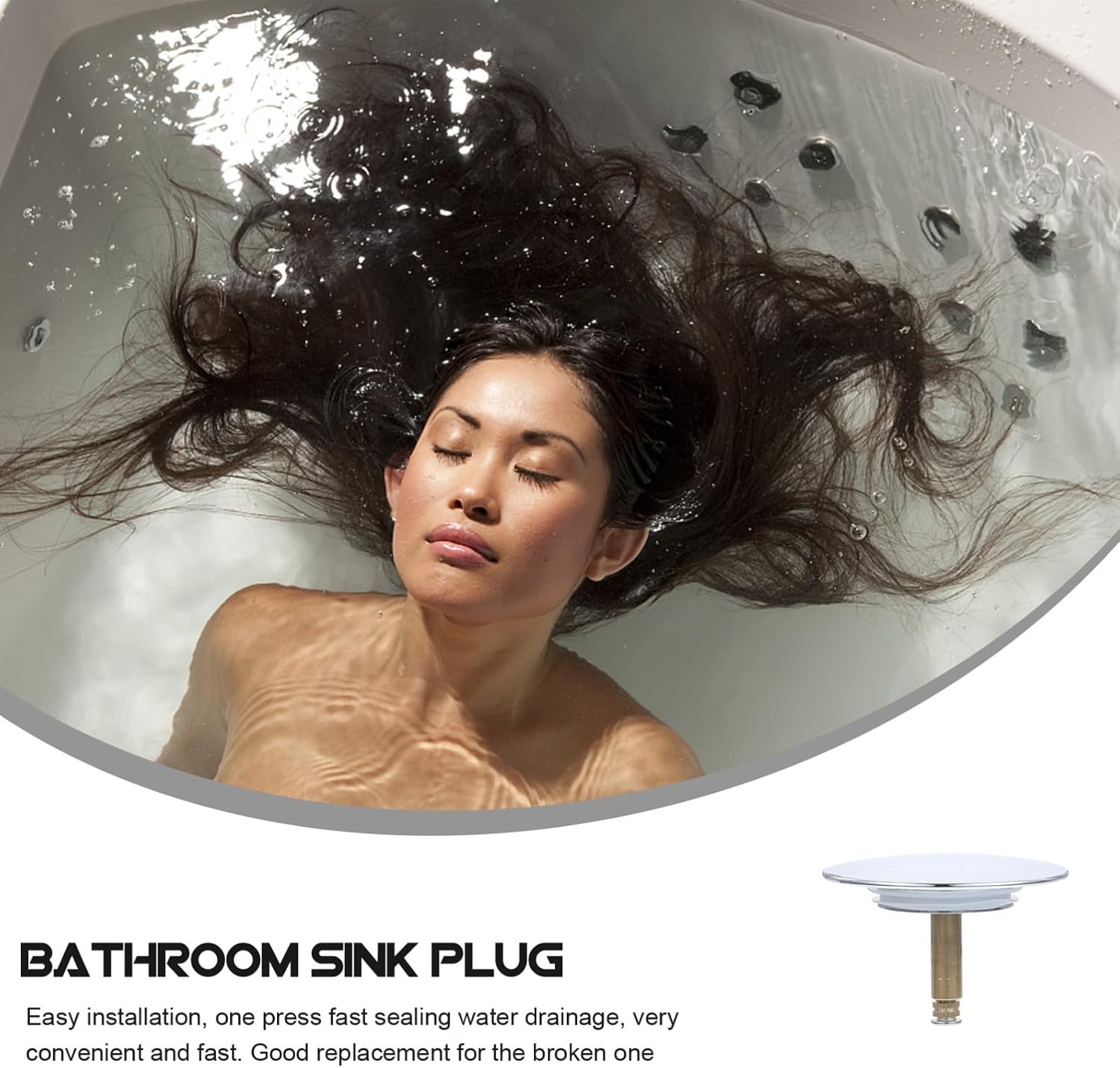 Rotary Bath Tub Plug Stopper for Drain with Multiple Hole Filter Copper Bathroom Drain Stopper for Home Bathroom Use