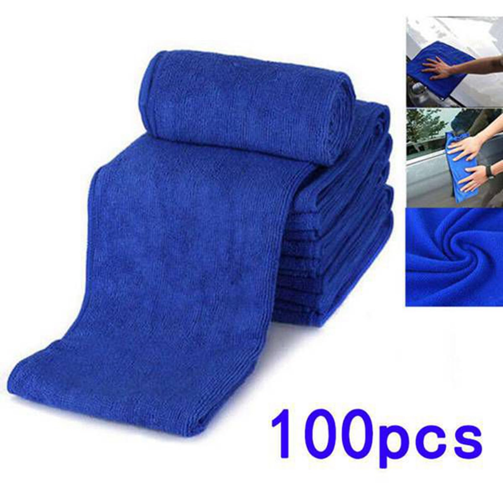 Toalla de Microfibra Absorbente de 200 Uds., Cuidado del Coche, Hogar, Cocina, Lavado, Paño de Lavado Limpio, Toalla
