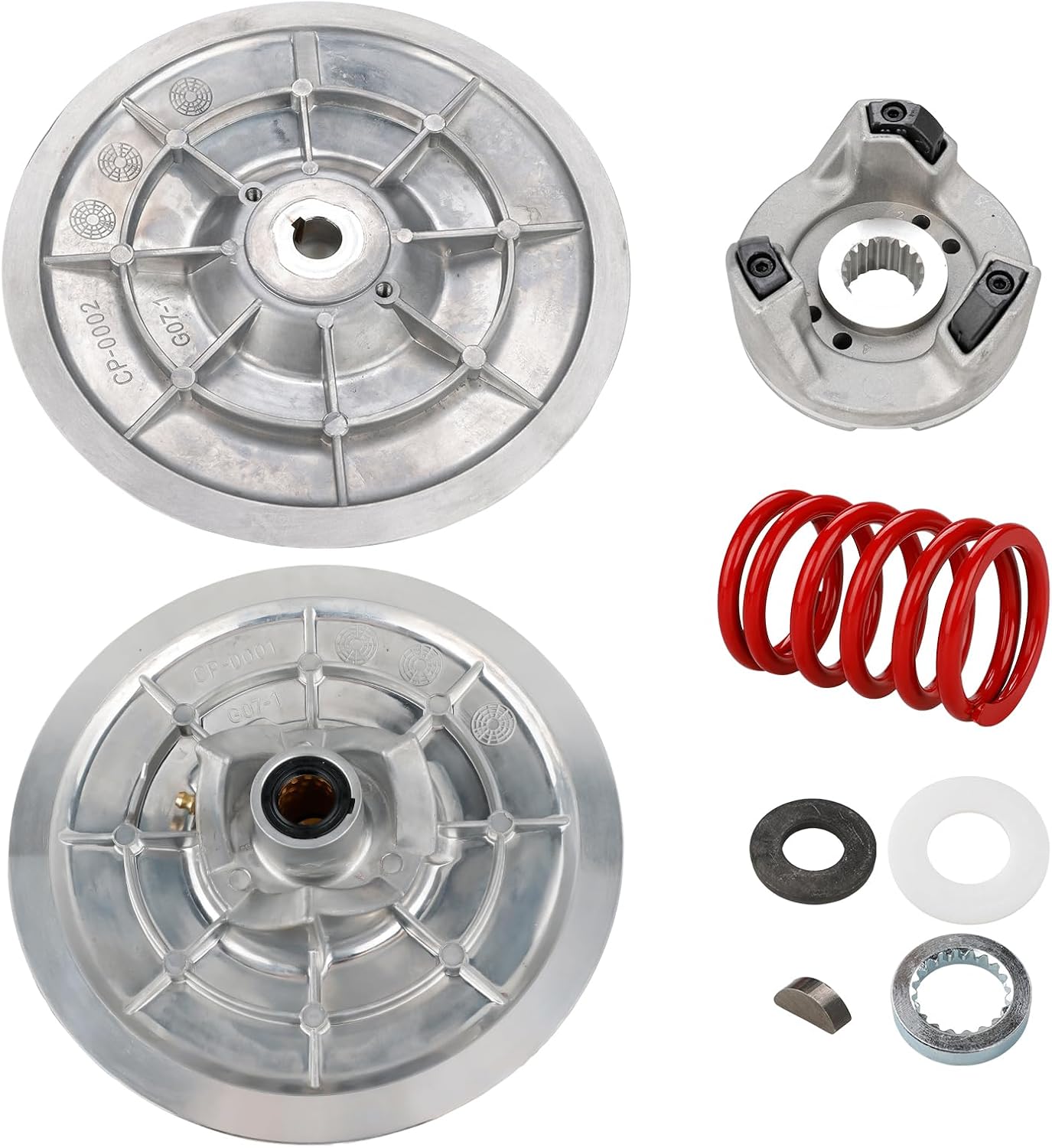 JDMON Secondary Driven Clutch Kit Compatible with Yamaha Gas Golf Cart G2