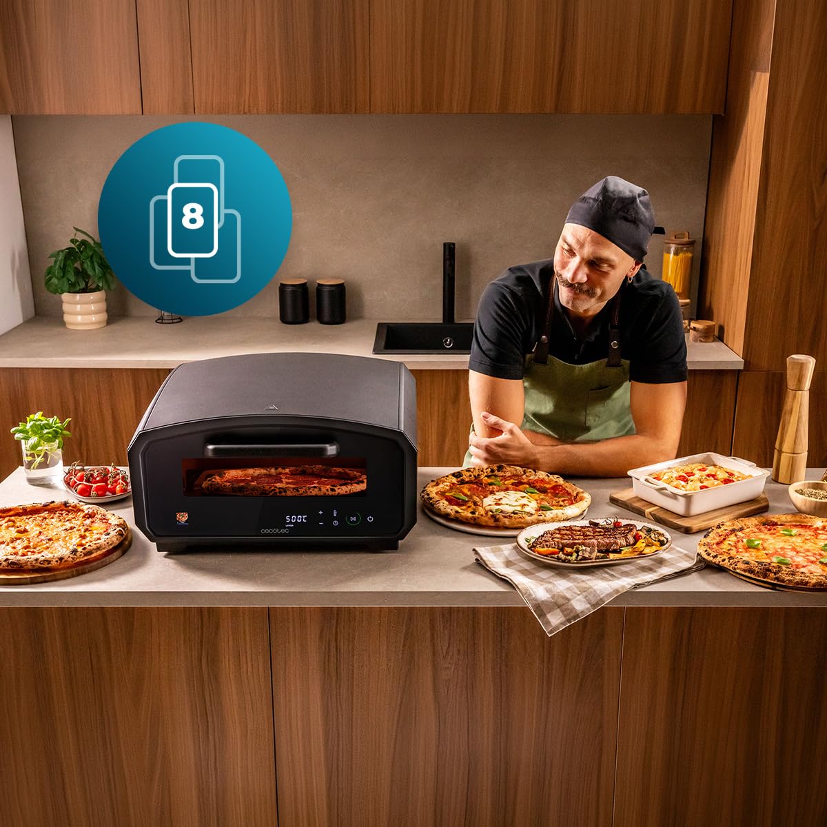 Cecotec Pizzaofen Elektrisch Pizza&Co 500 Gyro