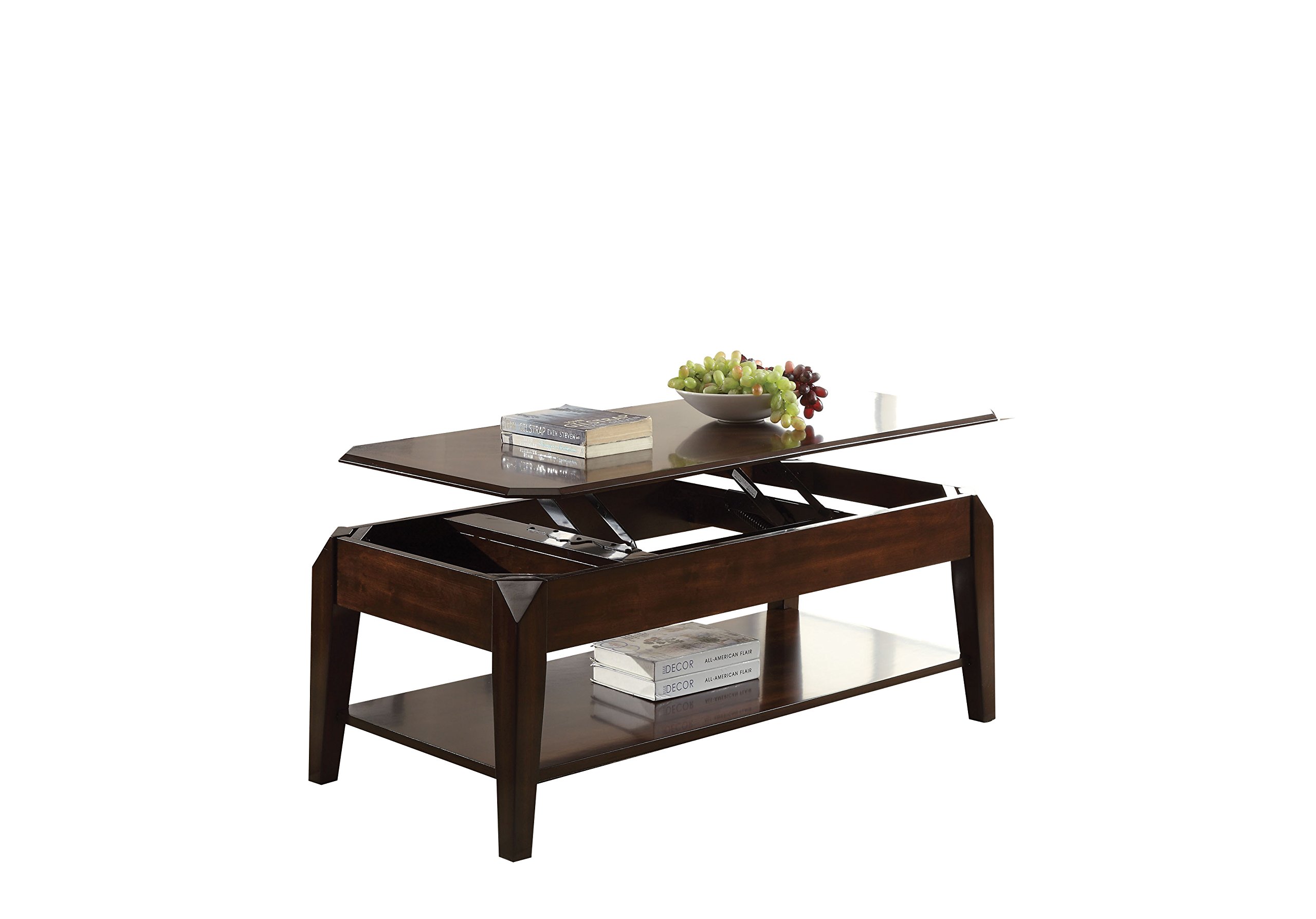 Amazon.com: Acme Docila Rectangular Wooden Coffee Table with Lift