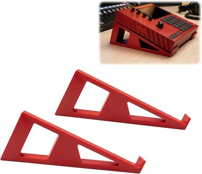 Desktop Mixer Stand and Sampler Rack Compatible with Akai MPC One+ for Ergonomic Angled Performance and Enhanced Heat Dissipation