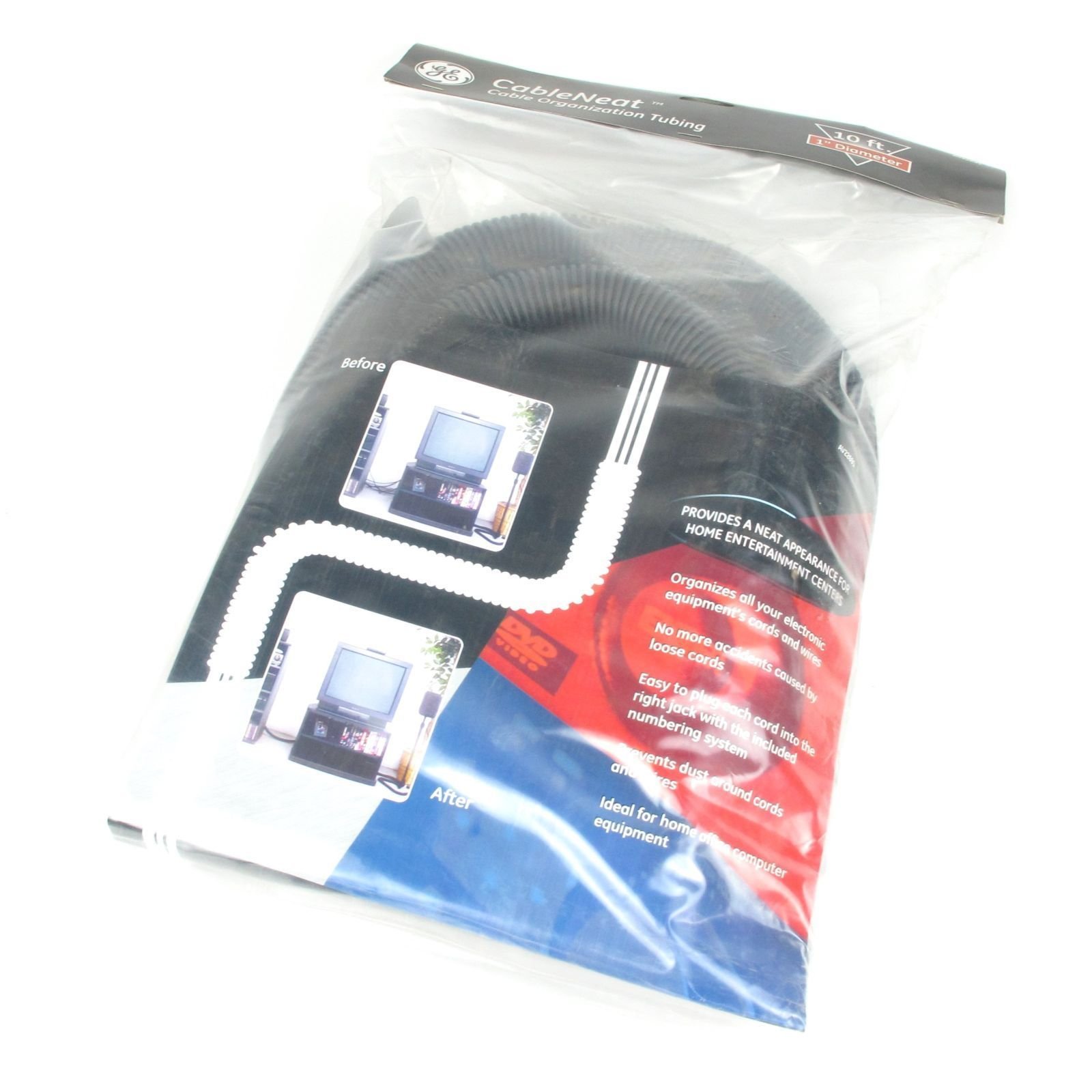 GE 22691 CableNeat Cable Tubing (1 x 10 Feet)