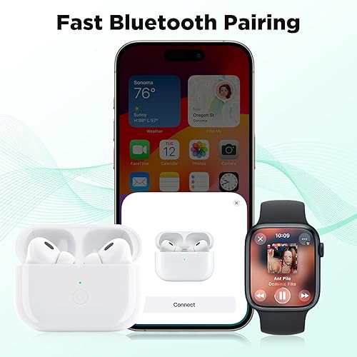 Miniatura 6 de Funda de carga inalámbrica para Airpod Pro 2 para Air Pod Pro 12, funda de carga de repuesto para Airpod Pro con puerto USB-C, botón de