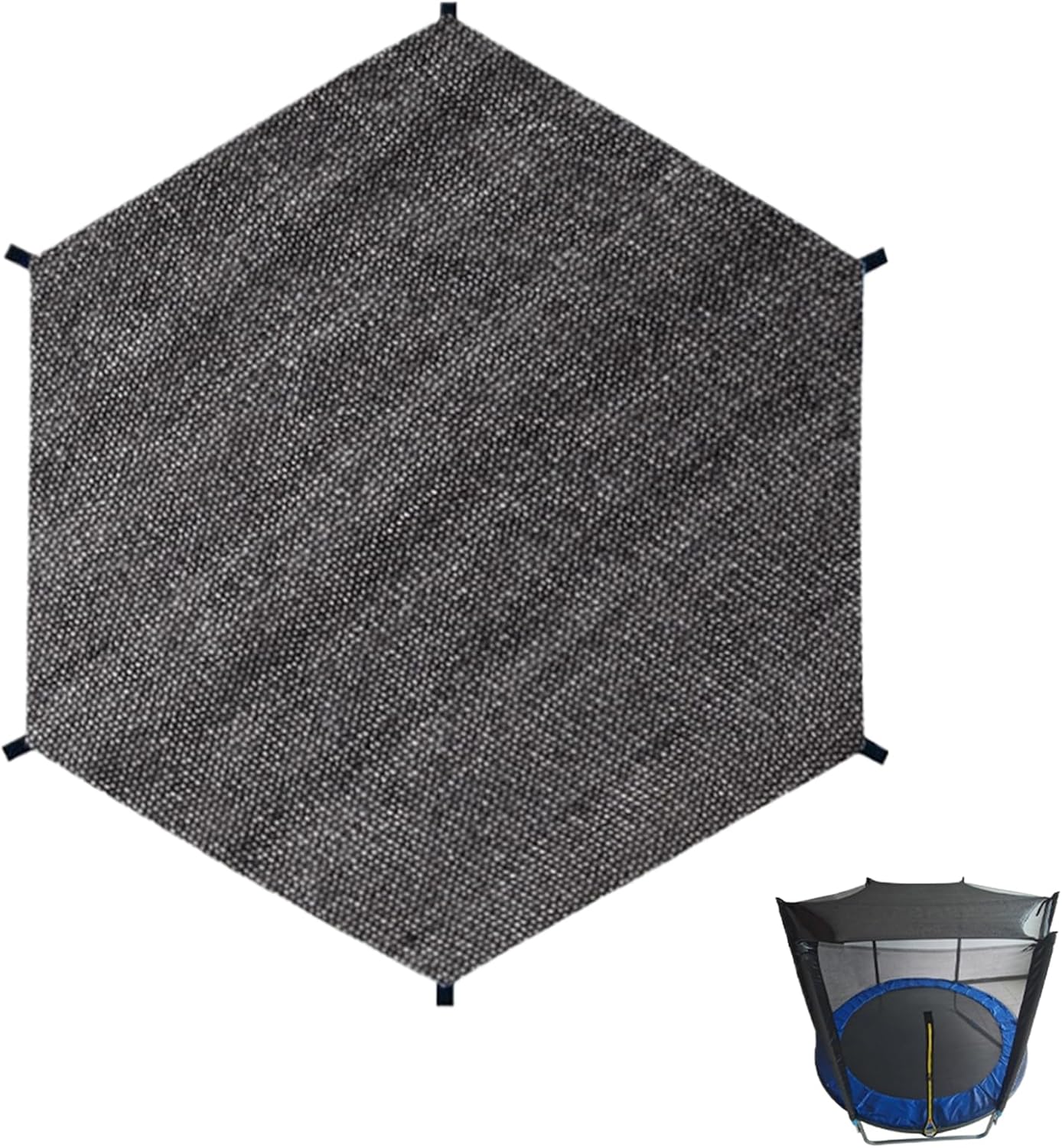 Trampoline Sunshade Net - Sunshade Net Cover for Trampoline | Outdoor Trampoline Screen Shade | Mesh Material Trampoline Protective Tool for Picnics, Backyards, Community Events, Birthday Parties