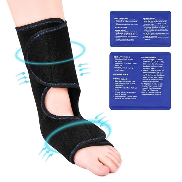 Buy Tutmyrea Foot & Ankle Ice Pack Wrap, Reusable Cold Compress with 2