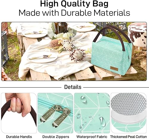 Miniatura 3 de Bolso Buringer térmico reutilizable con aislamiento para preparación de comidas en recipiente térmico para hombre y mujer para el trabajo picnic o